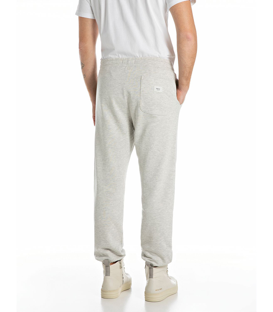 レギュラーフィットコットンテリージョガーパンツ（セットアップ） 詳細画像 ライトグレーメランジ 2